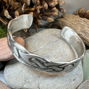 Cruth Celtic Pewter Cuff Bracelet