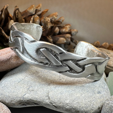 Load image into Gallery viewer, Cruth Celtic Pewter Cuff Bracelet
