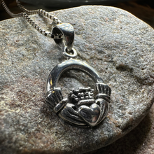 Load image into Gallery viewer, Petite Claddagh Necklace
