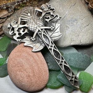 Rampant Lion Sword Kilt Pin