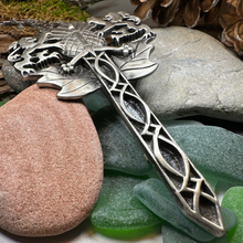 Load image into Gallery viewer, Rampant Lion Sword Kilt Pin
