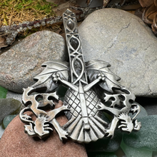 Load image into Gallery viewer, Rampant Lion Sword Kilt Pin
