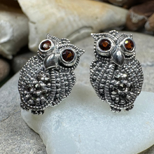 Load image into Gallery viewer, Owl Lover Marcasite Earrings
