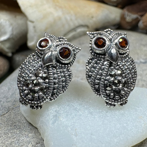 Owl Lover Marcasite Earrings