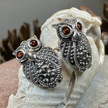 Load image into Gallery viewer, Owl Lover Marcasite Earrings
