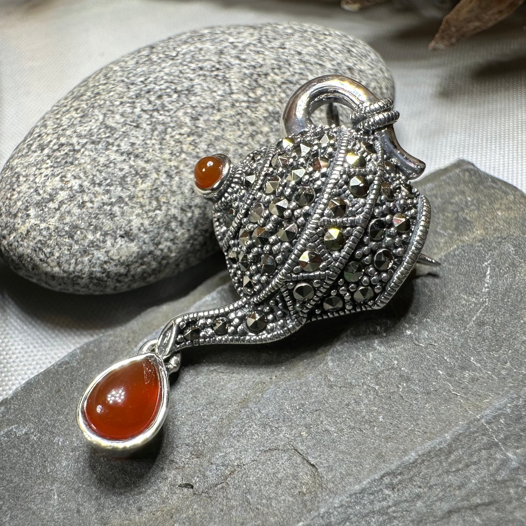 Spot of Tea Teapot Brooch