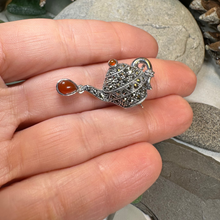 Load image into Gallery viewer, Spot of Tea Teapot Brooch
