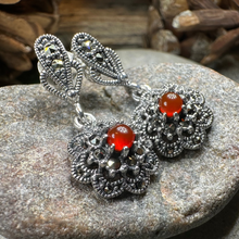 Load image into Gallery viewer, Autumn Blossom Marcasite Earrings
