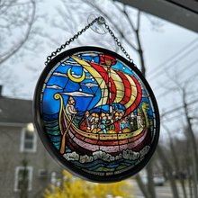 Load image into Gallery viewer, Viking Ship Suncatcher
