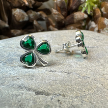 Load image into Gallery viewer, Emerald Isle Shamrock Earrings
