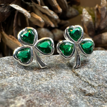 Load image into Gallery viewer, Emerald Isle Shamrock Earrings
