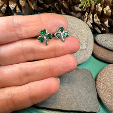 Load image into Gallery viewer, Emerald Isle Shamrock Earrings
