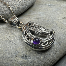 Load image into Gallery viewer, Owl Crescent Moon Necklace
