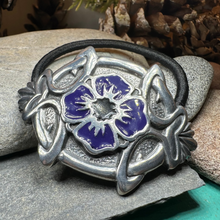 Load image into Gallery viewer, Celtic Pansy Ponytail Holder
