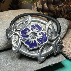 Celtic Pansy Ponytail Holder