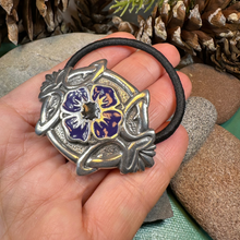 Load image into Gallery viewer, Celtic Pansy Ponytail Holder
