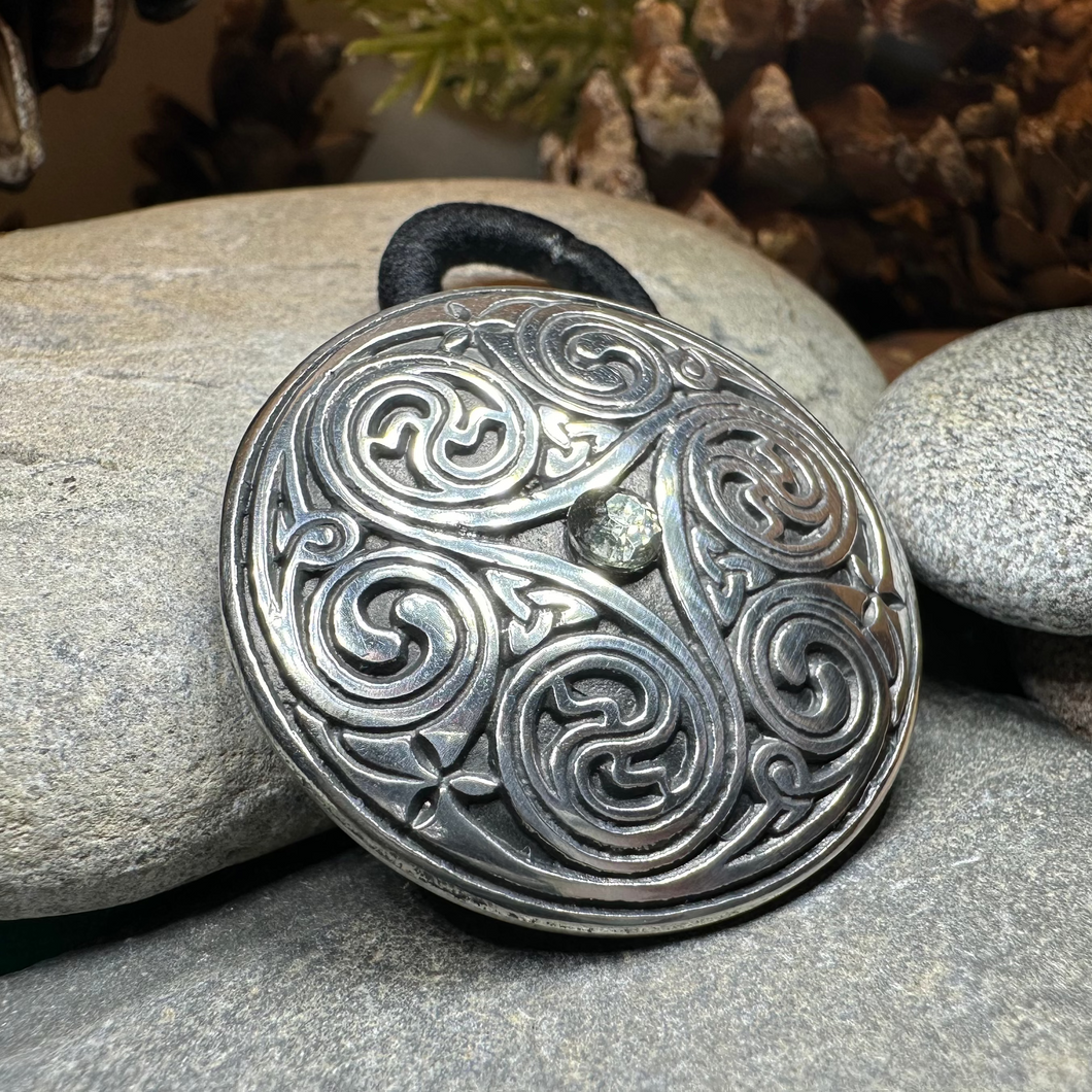 Celtic Spiral Ponytail Holder