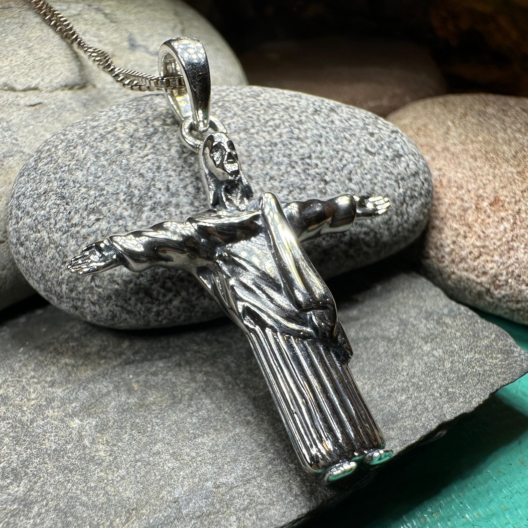 Christ the Redeemer Cross Necklace