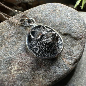 3-D Wolf Necklace