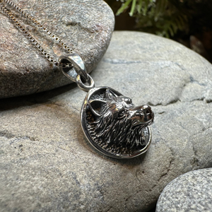 3-D Wolf Necklace