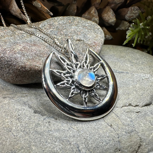 Moon Celtic Star Necklace