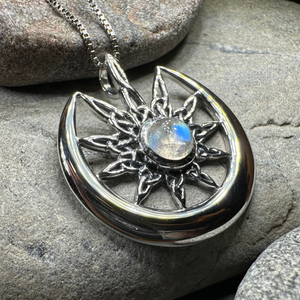 Moon Celtic Star Necklace