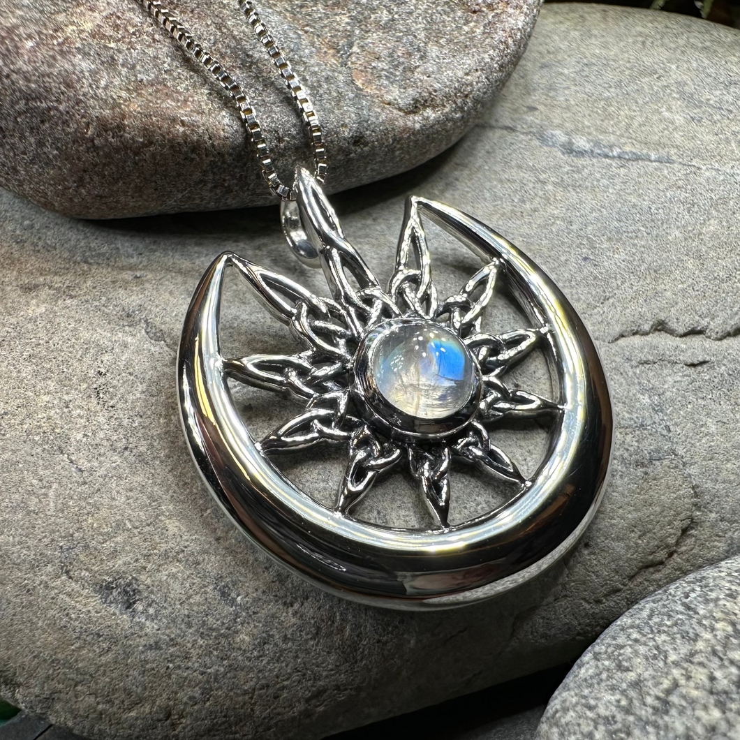 Moon Celtic Star Necklace