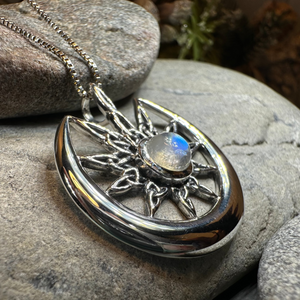 Moon Celtic Star Necklace