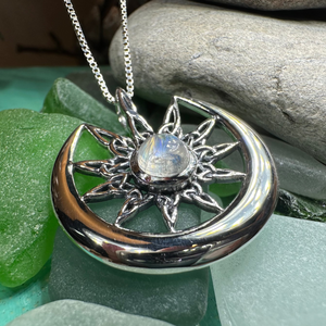 Moon Celtic Star Necklace