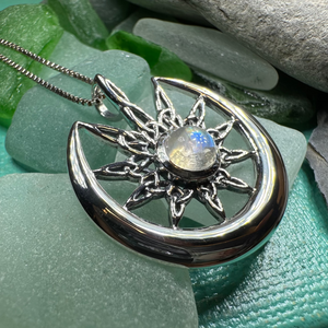 Moon Celtic Star Necklace