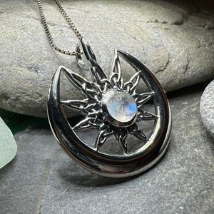 Moon Celtic Star Necklace