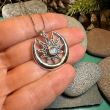 Load image into Gallery viewer, Moon Celtic Star Necklace
