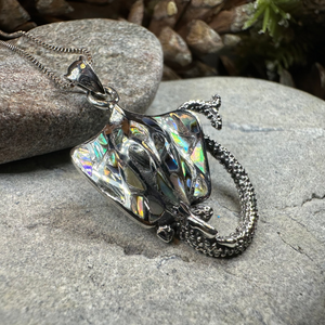 Abalone Manta Ray Necklace