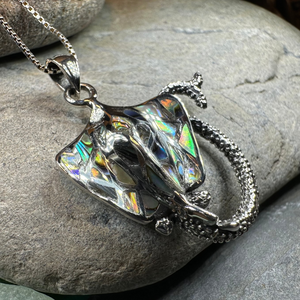 Abalone Manta Ray Necklace