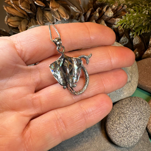 Abalone Manta Ray Necklace