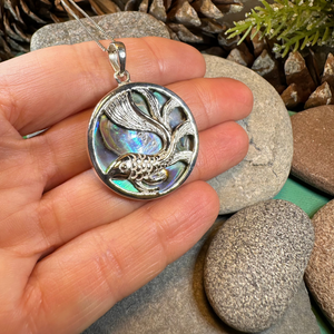 Abalone Koi Fish Necklace