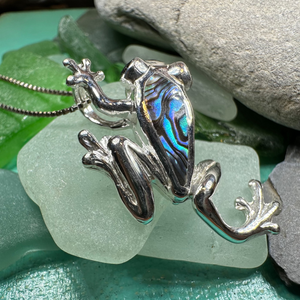 Abalone Frog Necklace