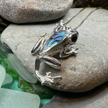 Load image into Gallery viewer, Abalone Frog Necklace
