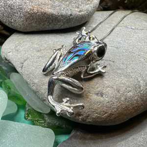 Abalone Frog Necklace