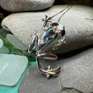 Abalone Frog Necklace