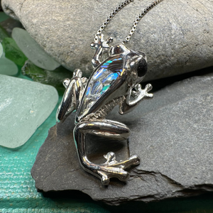 Abalone Frog Necklace