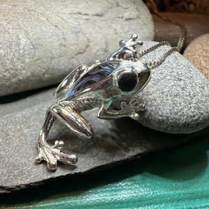 Abalone Frog Necklace