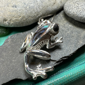 Abalone Frog Necklace