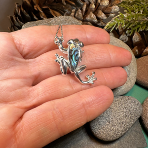 Abalone Frog Necklace