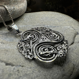 Acutus Triskele Dragon Necklace