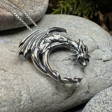 Load image into Gallery viewer, Xerxes Dragon Moon Necklace
