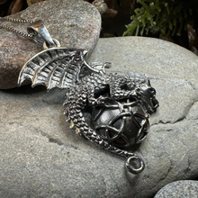 Load image into Gallery viewer, Archion Dragon Moon Necklace
