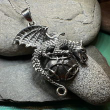 Load image into Gallery viewer, Archion Dragon Moon Necklace
