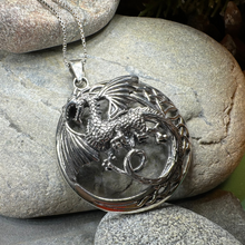 Load image into Gallery viewer, Electra Dragon Moon Necklace
