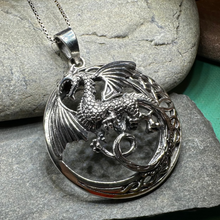 Load image into Gallery viewer, Electra Dragon Moon Necklace
